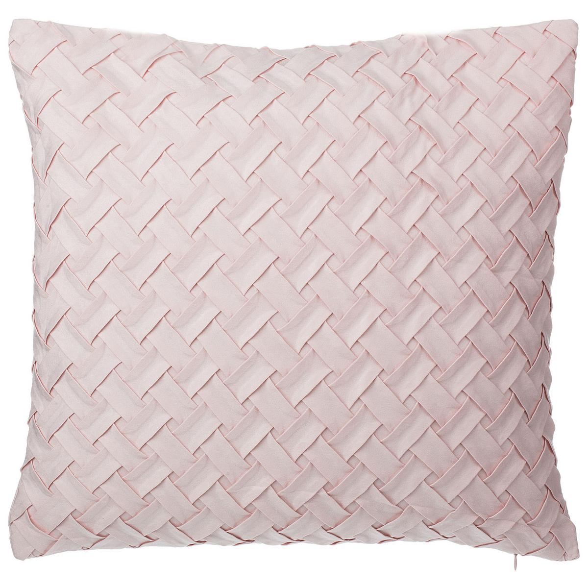 DEKOKISSEN 2er-Set Pastellrosa 45/45 cm Tithonia - Pink, Textil (45/45cm) - Beliani