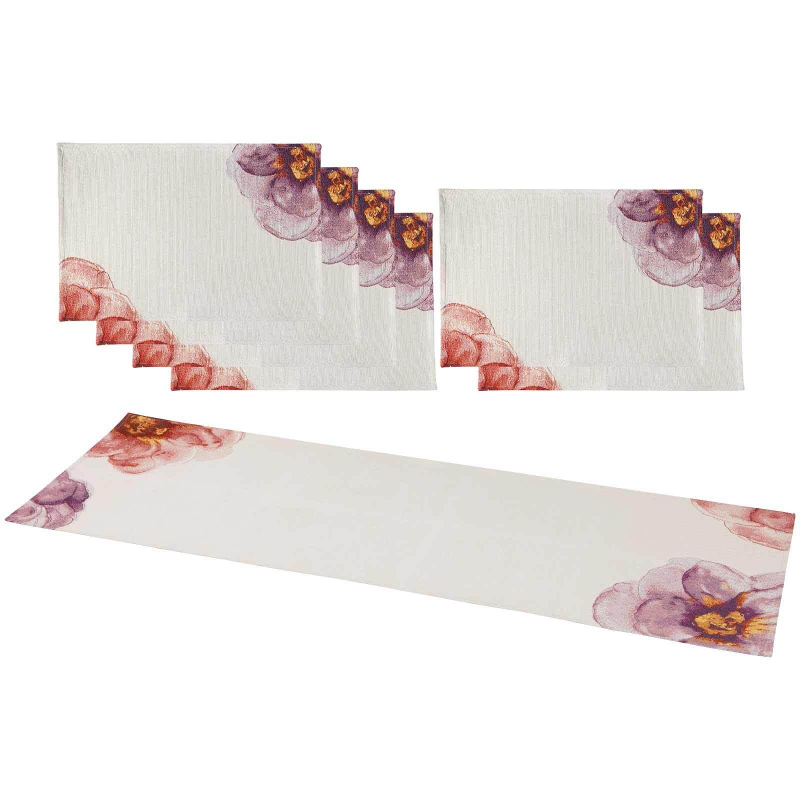 TISCHSET Rose Garden rosa 7-tlg. - Rosa, Textil (2/2/2cm) - Villeroy & Boch
