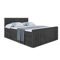BOXSPRINGBETT IDRIKO-Z KING - 140x200 - H3/H4 - Schwarz - Schwarz, Holzwerkstoff (140/200cm) - ALTDECOR