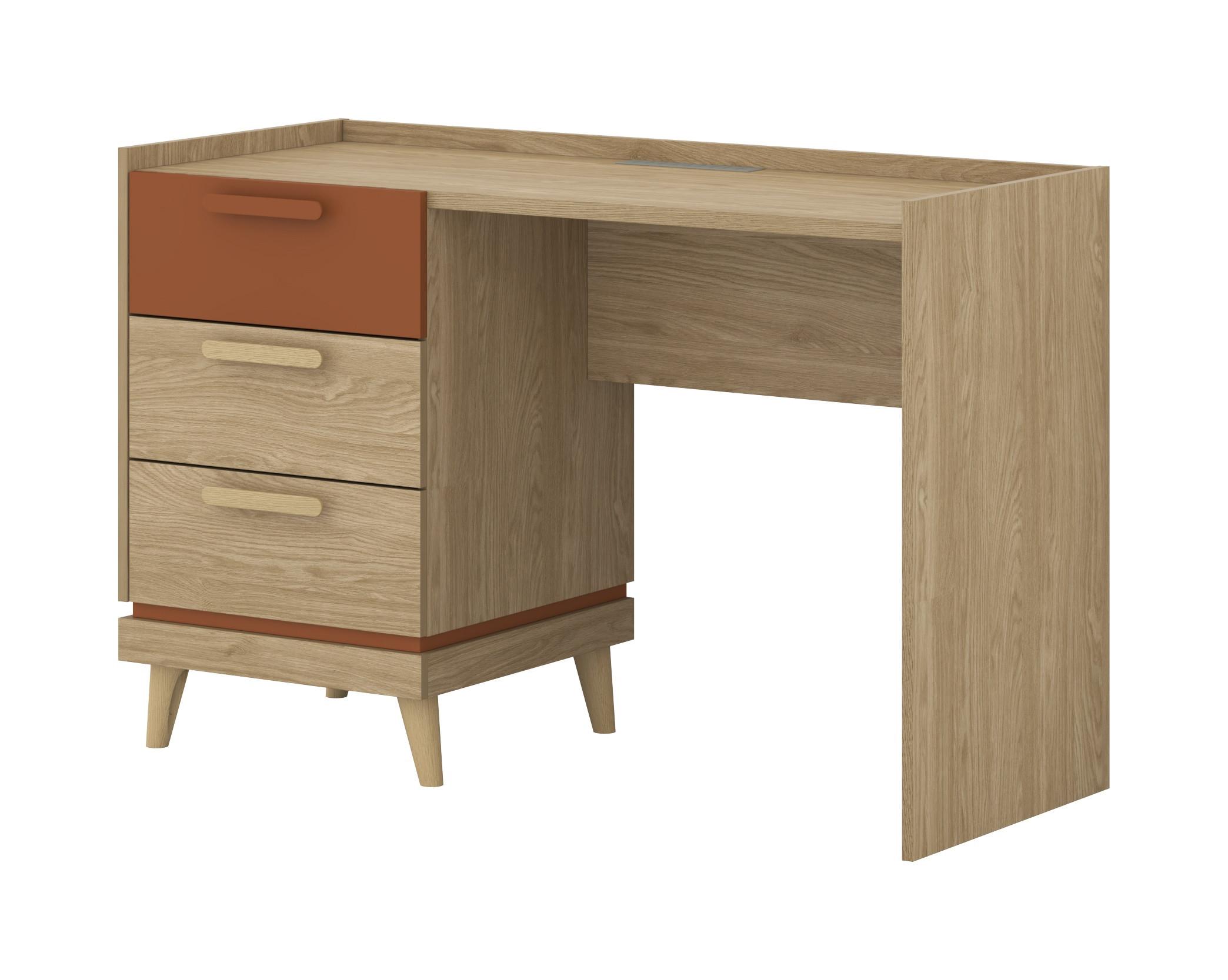 SCHREIBTISCH ACARA 120x50x79,5 cm Bürotisch Computertisch, Eichefarben - Eichefarben, Holzwerkstoff (50/120/79.5cm) - MASSENO