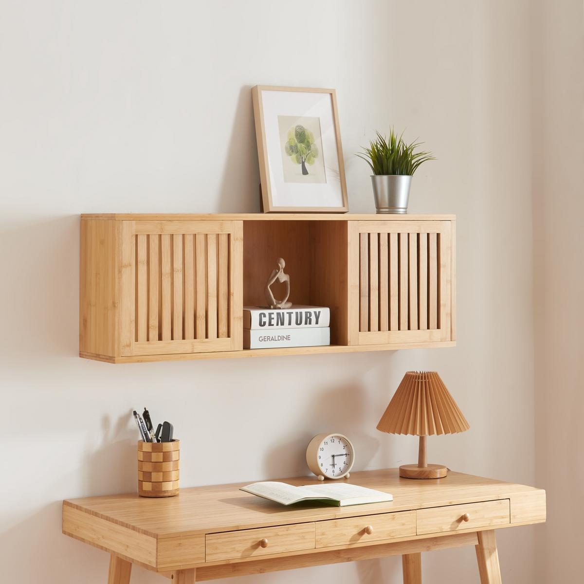WANDREGAL Grums - Naturfarben, Naturmaterialen (20/33/92.5cm) - [en.casa]