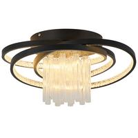 LED DECKENLEUCHTE Nixalin 48/25/20 cm - Schwarz, Metall (48/25/20cm) - ZMH