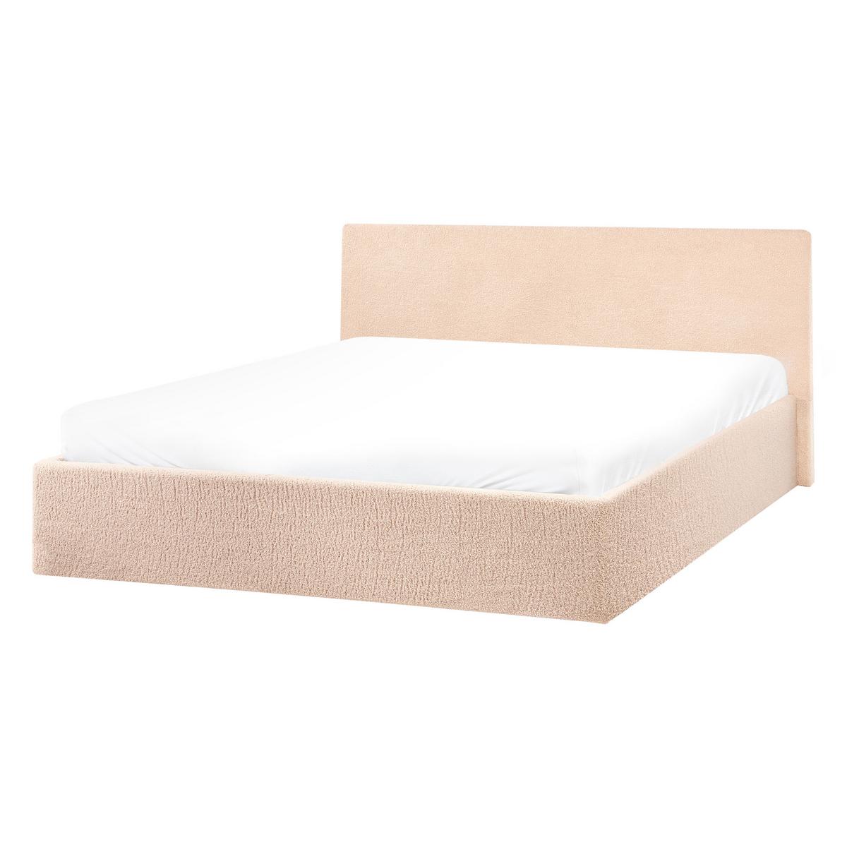 POLSTERBETT 140x200 cm Beige Orbey - Beige, Textil (140/200cm) - Beliani