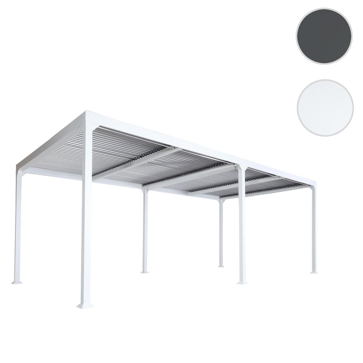 ALU PERGOLA Weiß - Weiß, Metall (590/224/306cm) - MCW