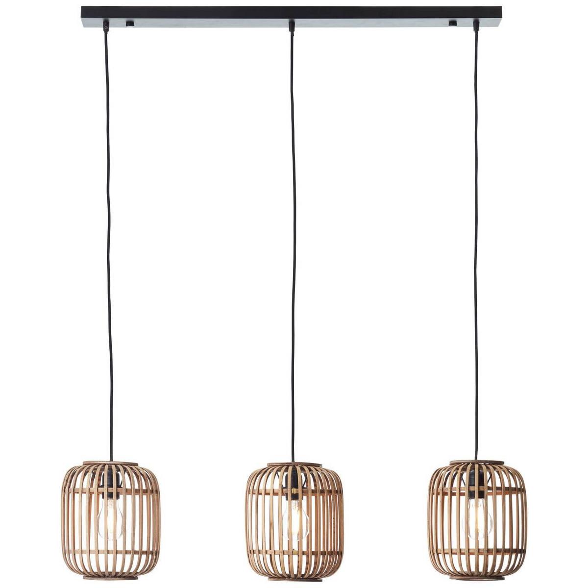 PENDELLEUCHTE Woodrow 93778/20 - Hellbraun, Metall (21.5/105/130cm) - Brilliant