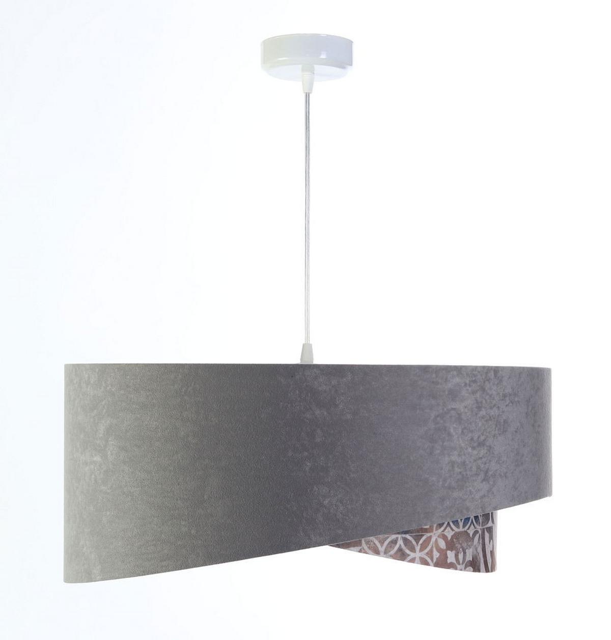 HÄNGELEUCHTE Grau 50/23 cm - Beige, Kunststoff (50/1/23cm) - ONZENO