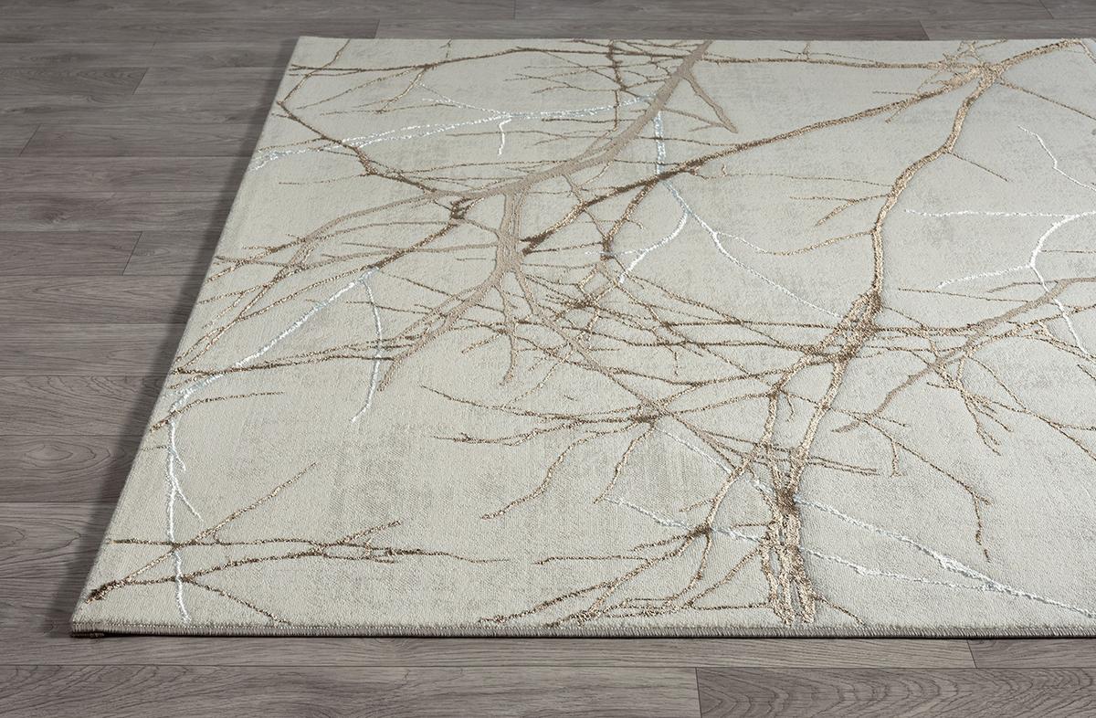 KURZFLORTEPPICH Abstrakt KAVALA Polyester Creme 160 x 230 cm - Beige, Textil (160/230cm) - KADIMA DESIGN
