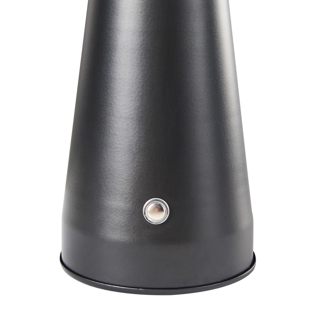 LED-TISCHLEUCHTE Schwarz Bocono - Schwarz, Metall (15/15/28cm) - Beliani