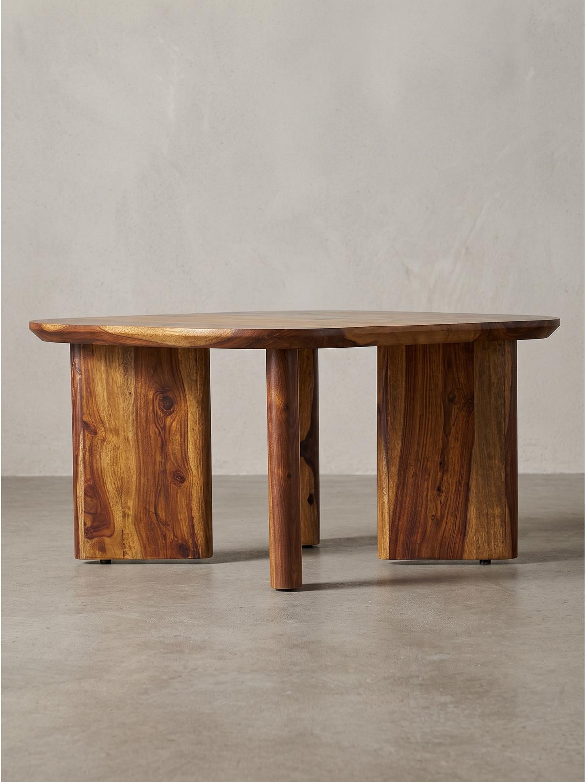 COUCHTISCH CAZORLA, Dunkles Massivholz, 60 x 60 x 32,5 cm - Braun, Holz (60/60/32.5cm) - KADIMA DESIGN