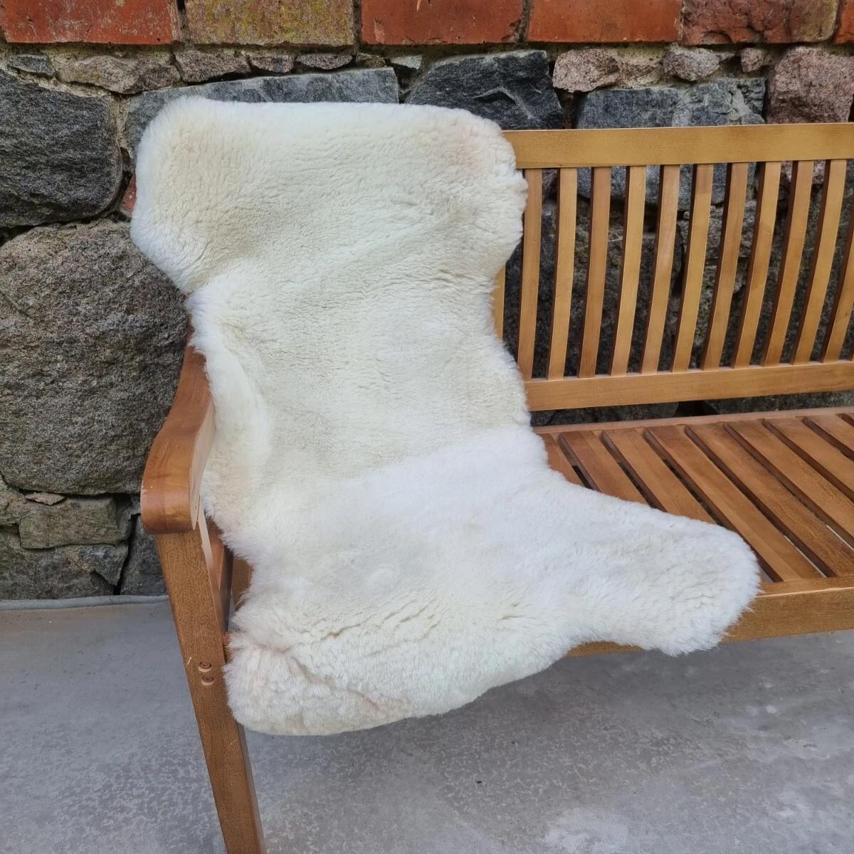 SCHAFFELL Premium Merino Lammfell Natur Weiß geschoren ca. 125 cm - Weiß, Fell (70/125cm) - Provellus