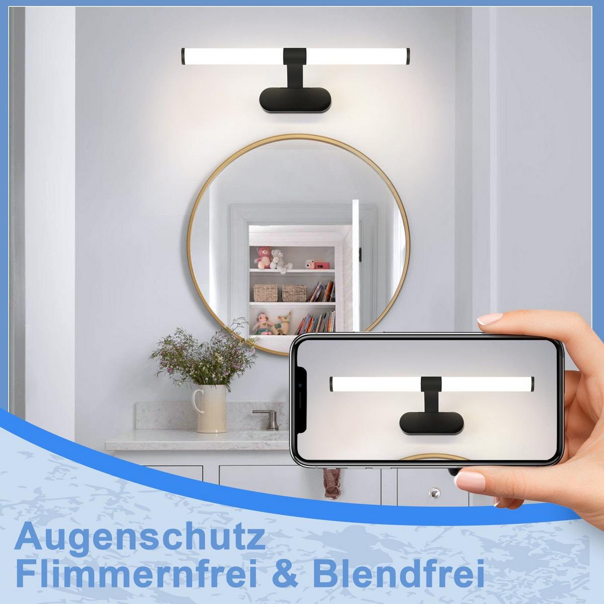 SPIEGELLEUCHTE HALLE 40/4/16.8 CM - Schwarz, Metall (40/4/16.8cm) - Nettlife