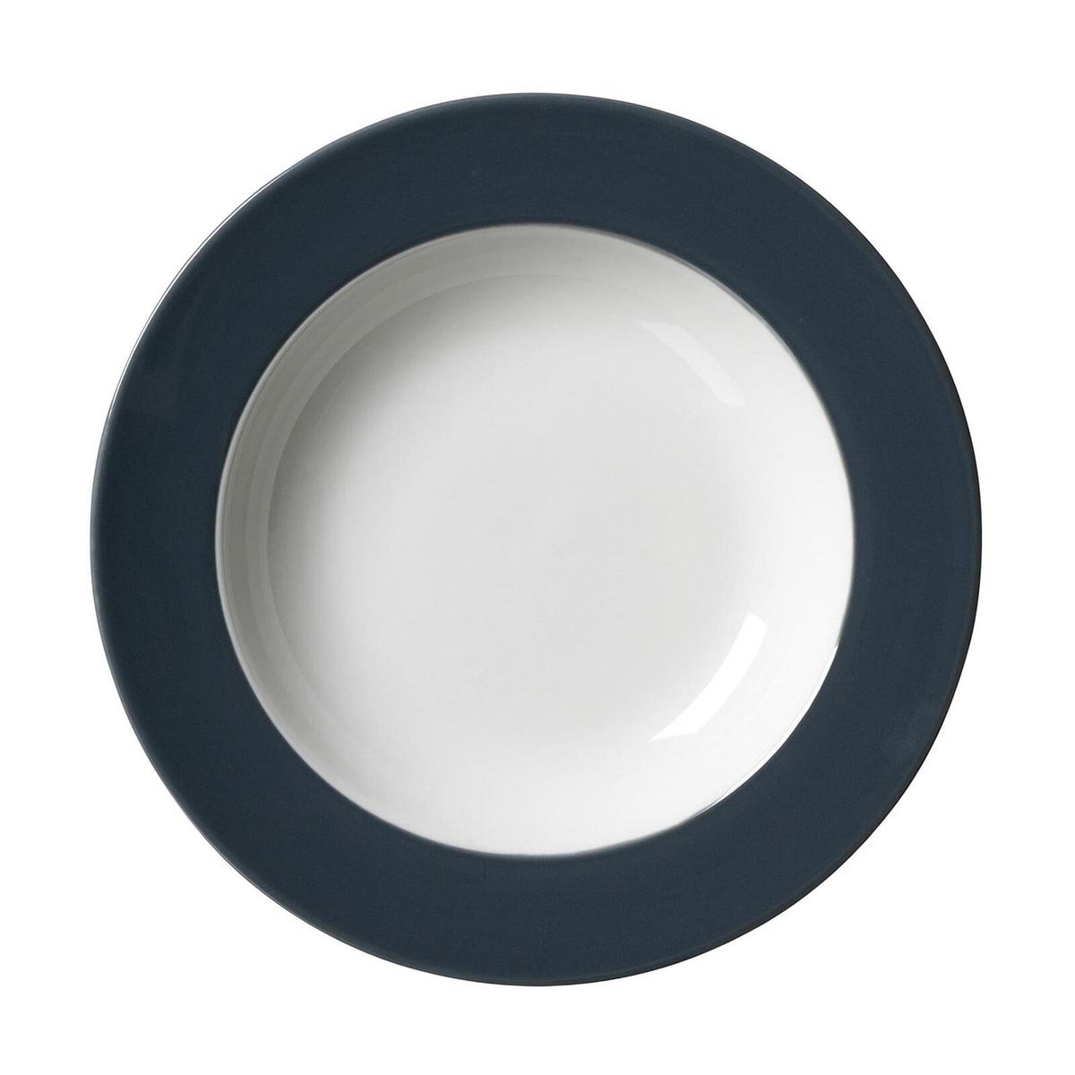SUPPENTELLER Doppio Anthrazit ø 22 cm 6er Set - Anthrazit, Keramik (22cm) - Ritzenhoff Breker