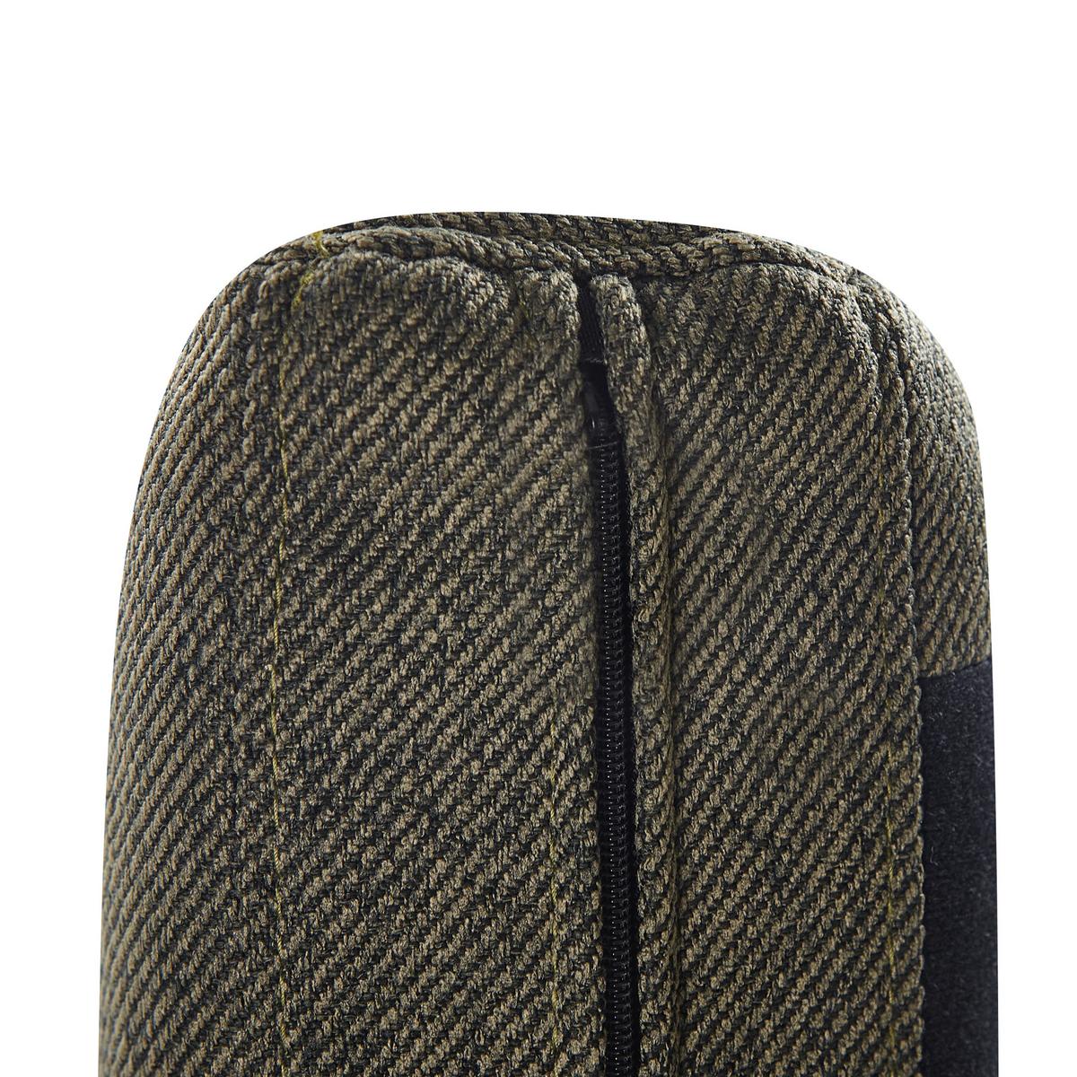 SESSEL Polsterbezug Dunkelgrün Orum - Hellbraun/Schwarz, Textil (65/80/78cm) - Beliani