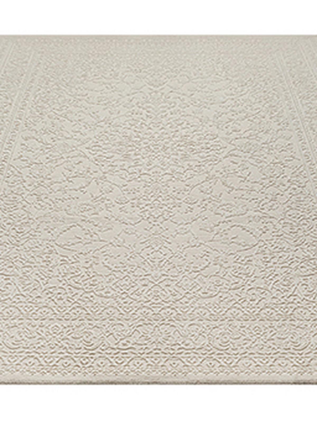 KURZFLORTEPPICH Uni KASOS Polyester Creme 200 x 290 cm - Beige, Textil (200/290cm) - KADIMA DESIGN