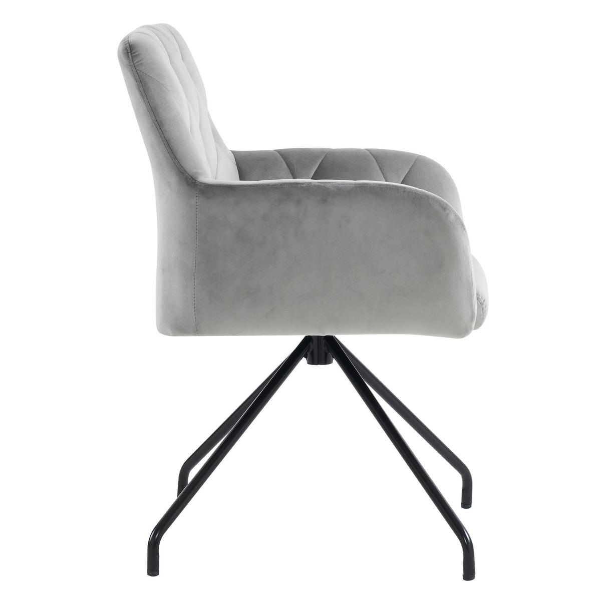 ESSZIMMERSTÜHLE Grey 2er-Set - Grau, Textil (60/58/60cm) - Urban Meuble