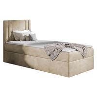 BOXBETT Carmen Mini, Seite zum Öffnen des Bettkastens: Links - H3 - Naturfarben, Holz (100/200cm) - MIRJAN24