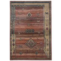 WEBTEPPICH Gabiro 002 68x135 cm - Terracotta, Textil (68/135cm) - THEKO