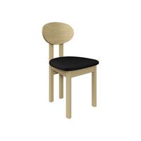 ESSZIMMERSTUHL Divo III - Schwarz/Sonoma Eiche, Holz/Textil (47/85/48cm) - MIRJAN24