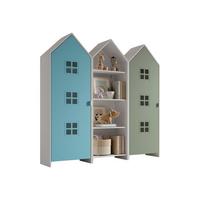 REGALSCHRANK Set Kania 173x37x171 MDF Weiß Blau Grün - Blau/Grün, Holzwerkstoff (173/171/37cm) - 58aufmkessel