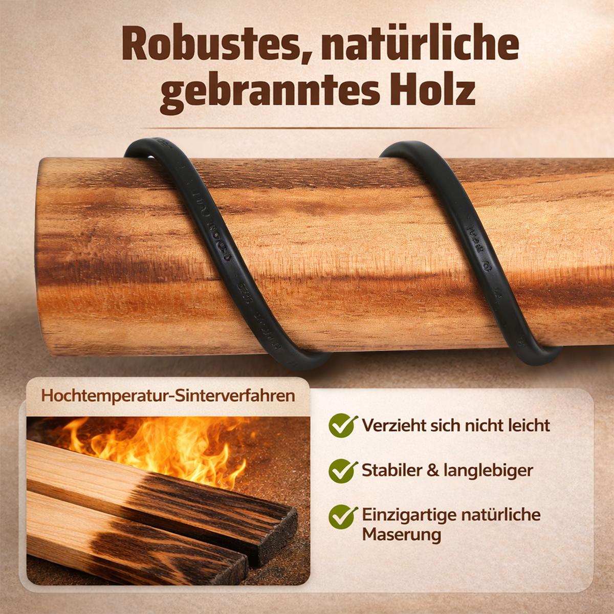 STEHLAMPE Telven 16/14/162 cm - Schwarz/Braun, Holz/Metall (16/14/162cm) - ZMH