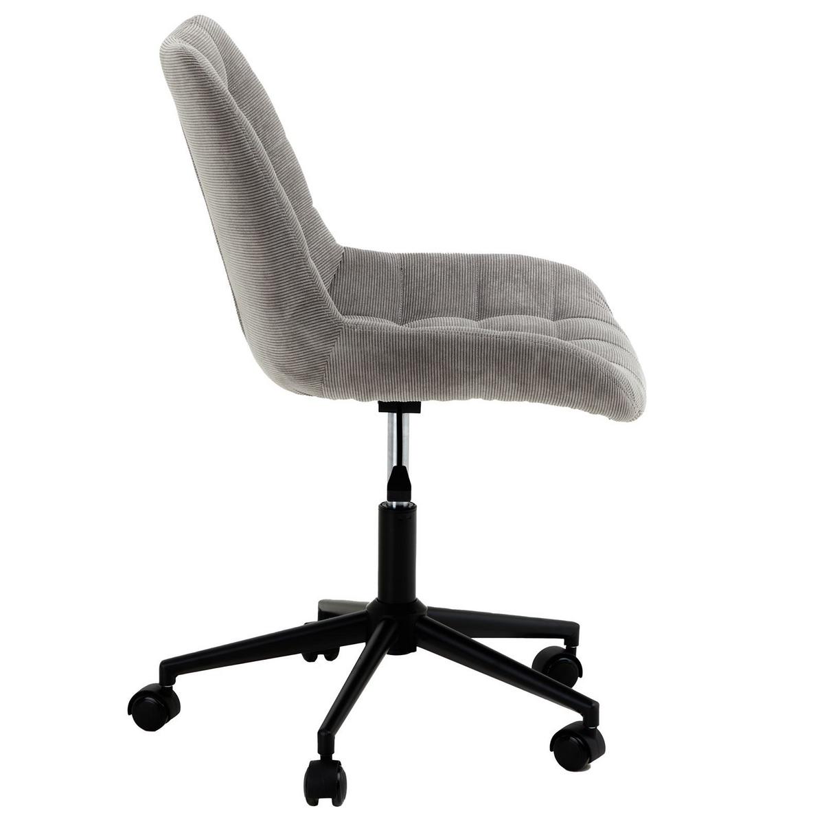 DREHSTUHL VASILO grau - Grau, Textil (54/80/61cm) - IDIMEX
