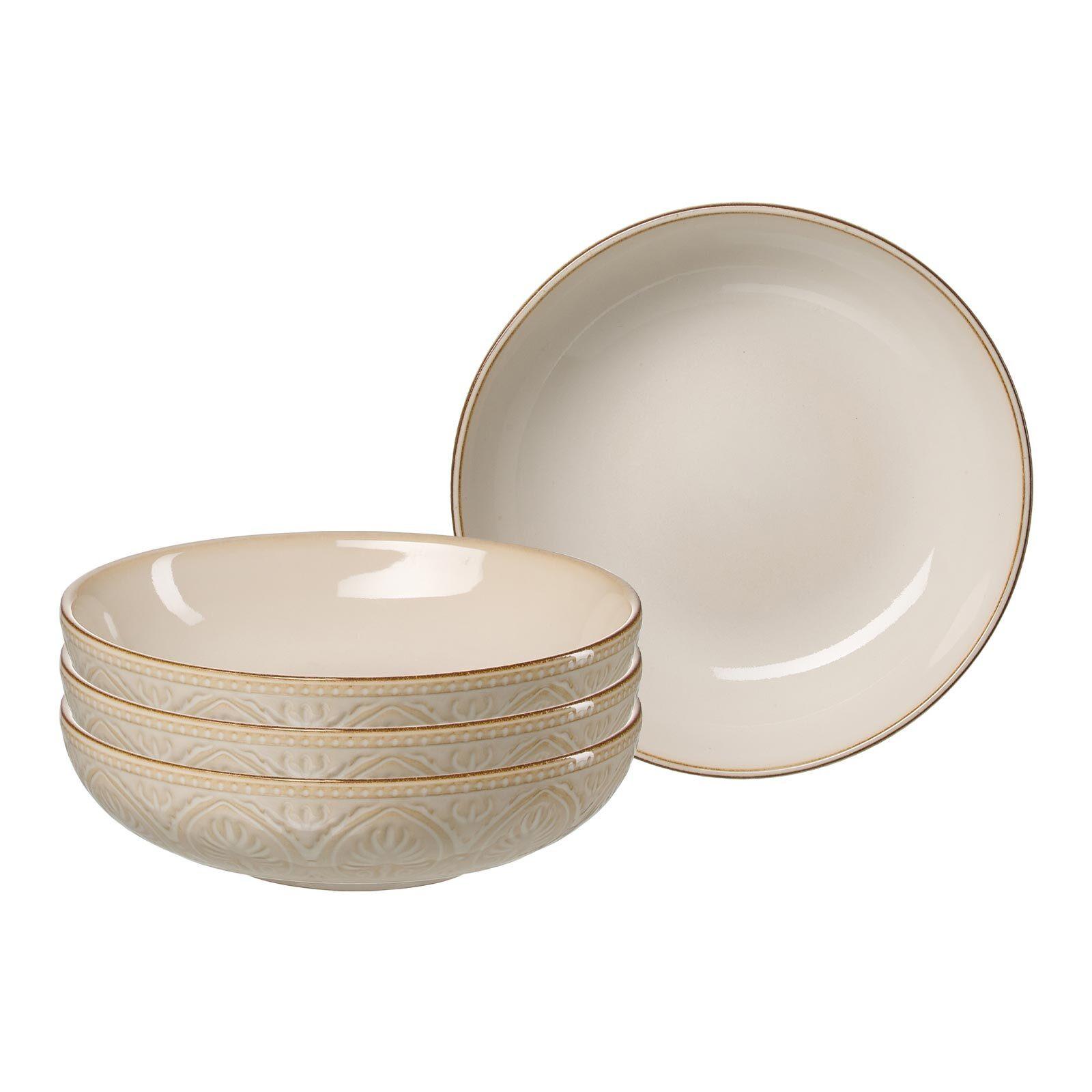 SUPPENTELLER Omara beige ø 20 cm 4er Set - Beige, Keramik (20cm) - Ritzenhoff Breker