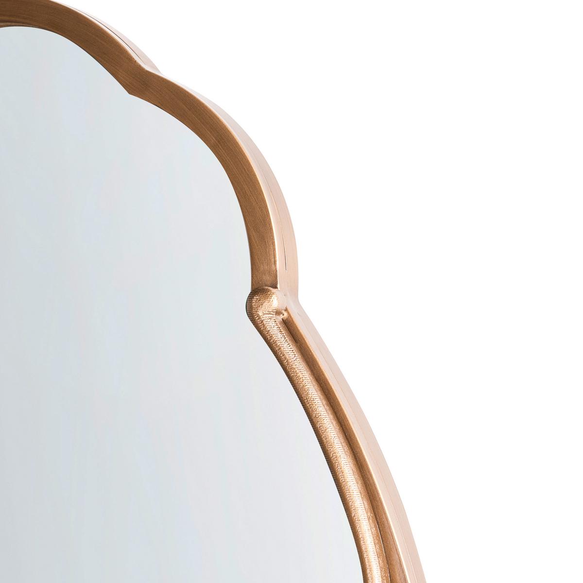 WANDSPIEGEL 49/84 cm Gold Epannes - Goldfarben, Metall (49/84/3cm) - Beliani