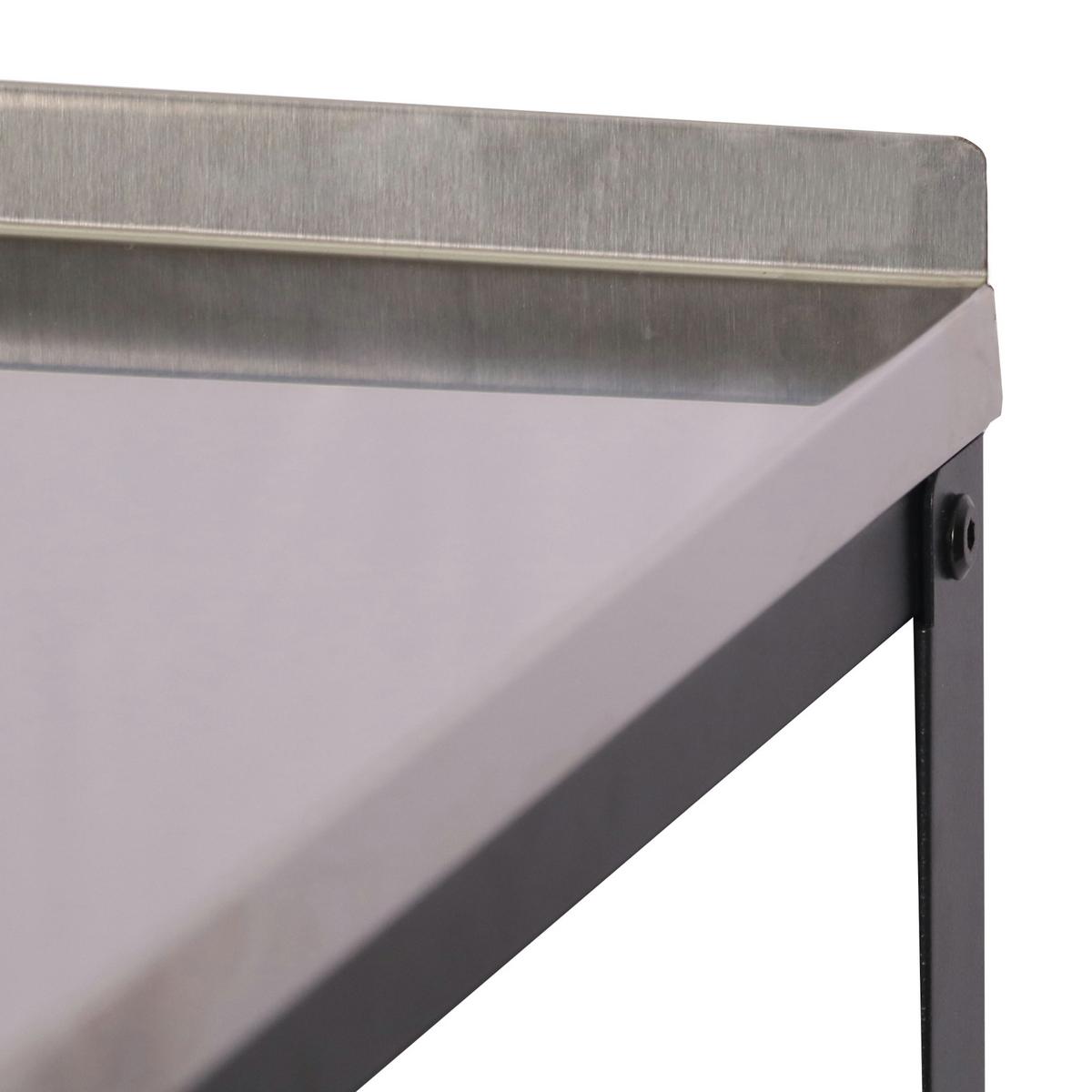 GARTENREGAL Bolognano - Schwarz, Metall (50/50/92cm) - casa.pro