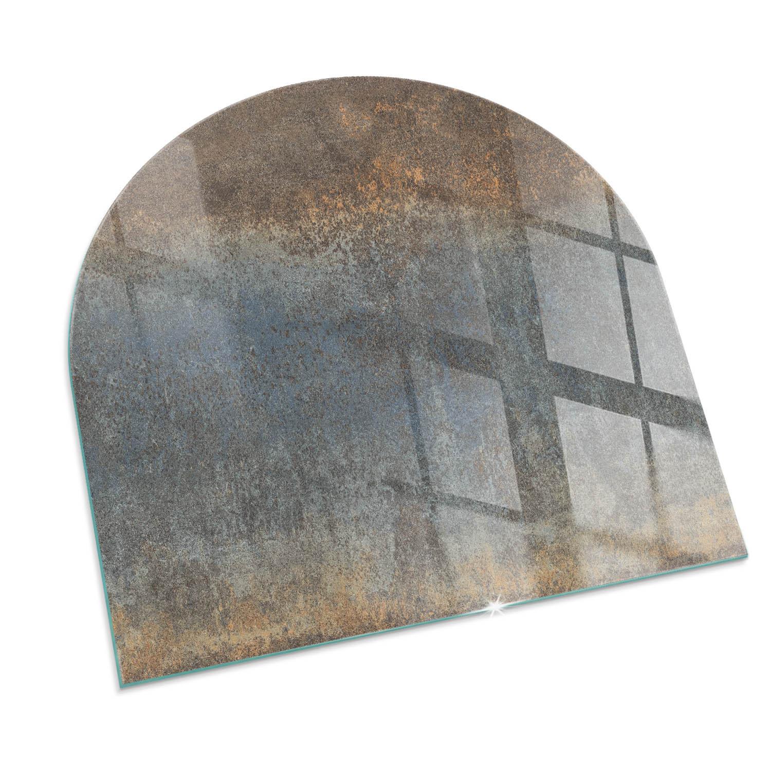 GLASPLATTE für Kamin 100x100 cm - Braun, Glas (100/100/0.4cm) - TULUP