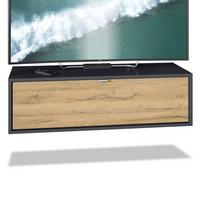 LOWBOARD Lana Fronten in Eiche Natur - Eichefarben, Holzwerkstoff (100/29/37cm) - Vladon