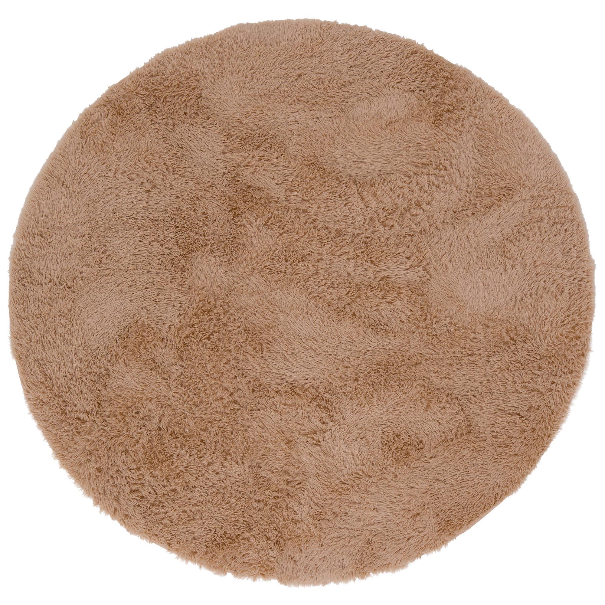 HOCHFLOR SHAGGY TEPPICH FLUFFY RUND - Beige, Textil (160/160cm) - Pergamon