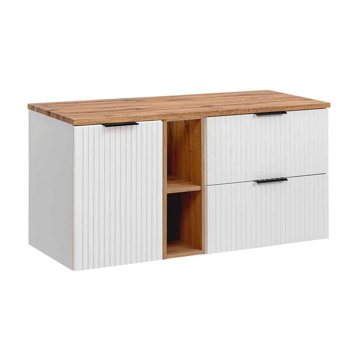 WASCHTISCHUNTERSCHRANK 120.8cm Adriel Weiß - Weiß, Holzwerkstoff (120.8/59/46cm) - Petits-meubles