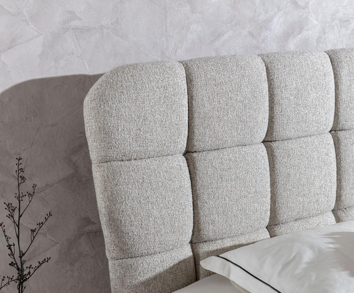 BOXBETT Grazia In Corbett - Dunkelblau, Holzwerkstoff/Textil (160/200cm) - Fun Möbel