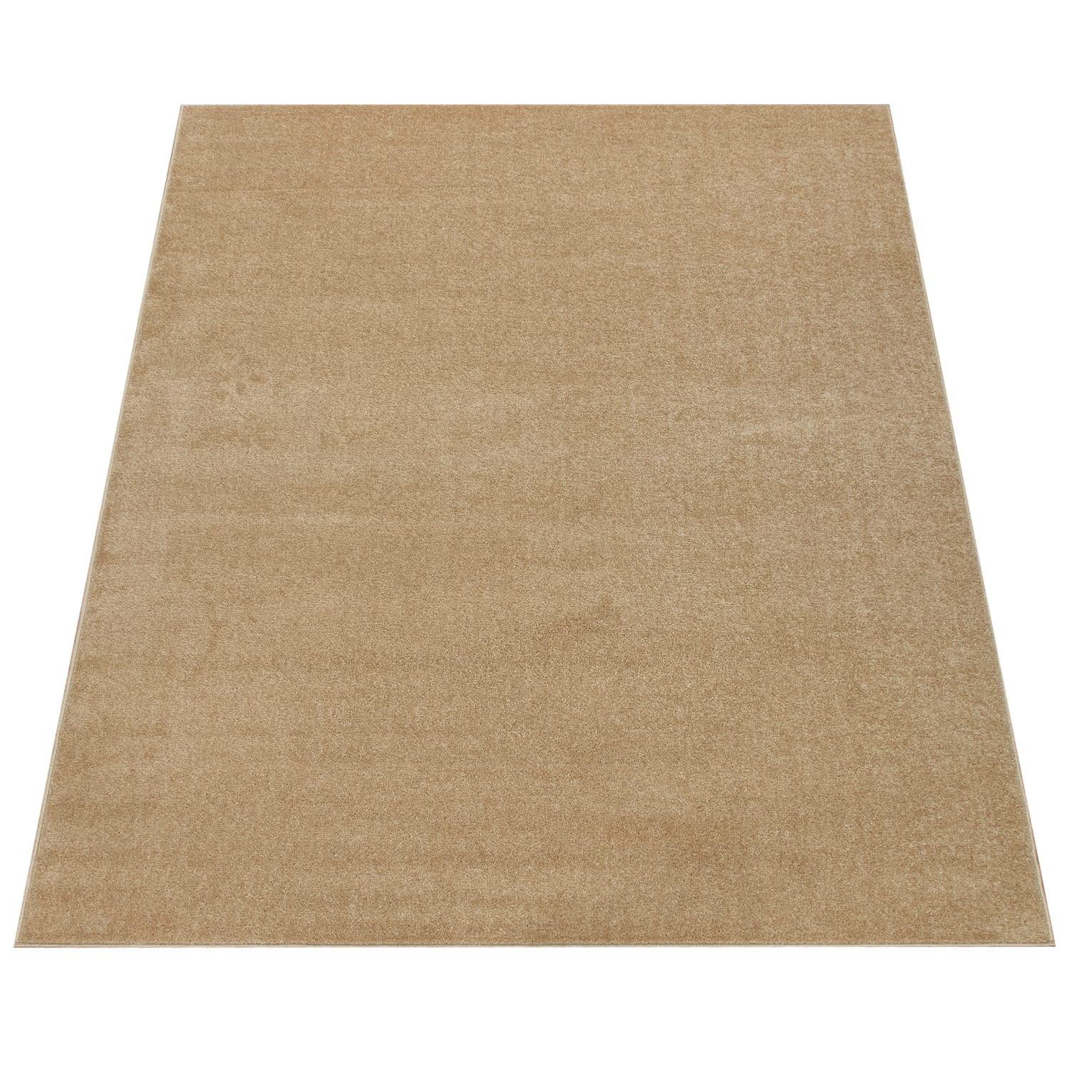 KURZFLORTEPPICH Waschbar, einfarbig, Gold, 140 x 200 cm - Goldfarben, Textil (200/140cm) - KADIMA DESIGN