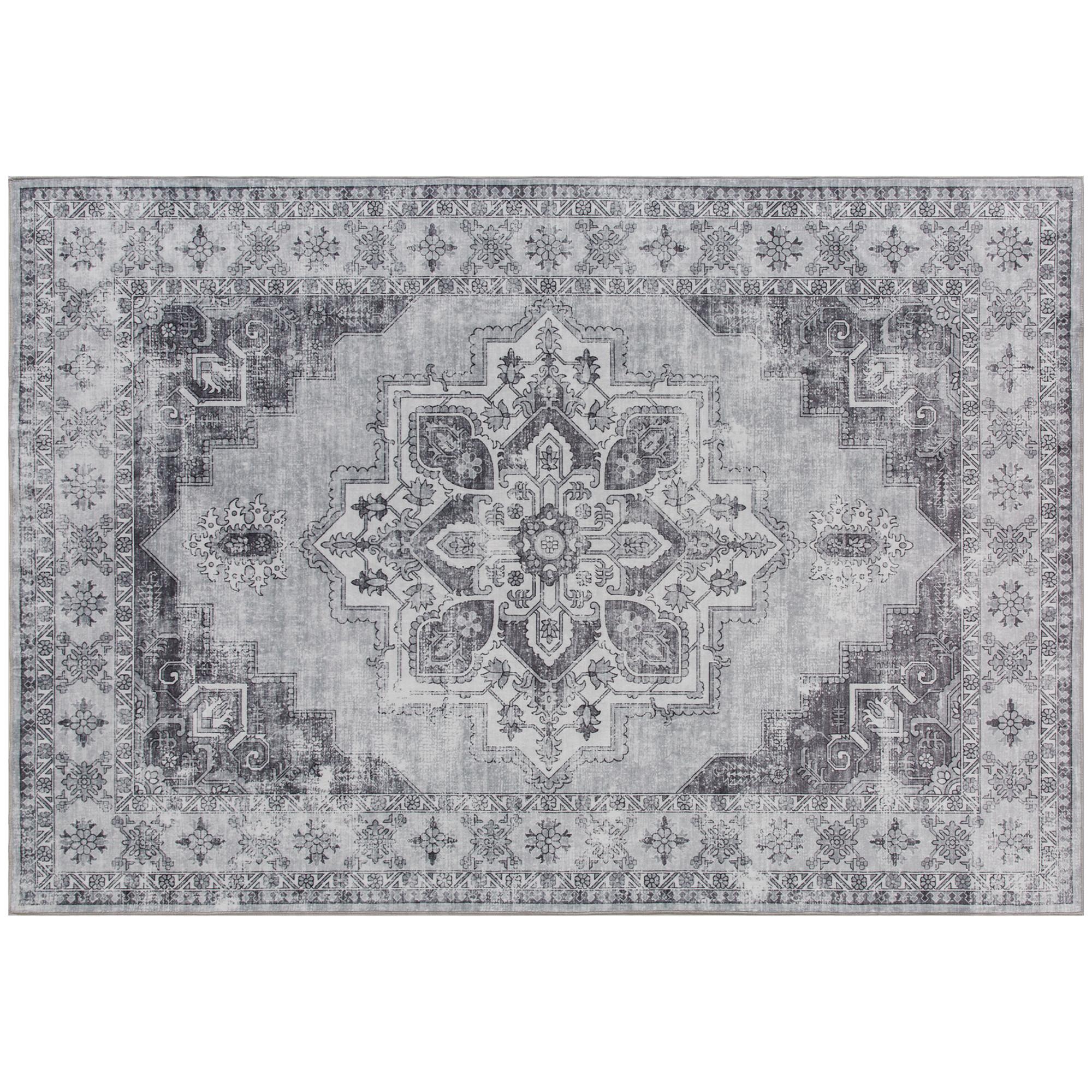 TEPPICH Flanell Grau - Grau, Textil (160/230cm) - HOMCOM