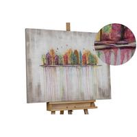 ÖLGEMÄLDE 100/75 cm - Beige/Multicolor, Holz/Textil (100/75cm) - KUNSTLOFT