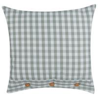 DEKOKISSEN Mintgrün 45/45 cm Talya - Weiß/Braun, Textil (45/45cm) - Beliani