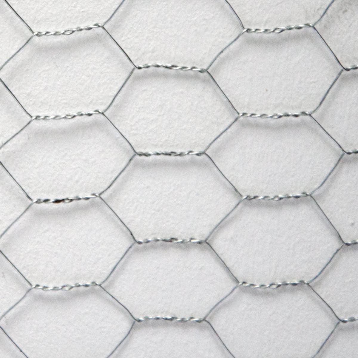 MASCHENDRAHTZAUN Quadratisch, 0,5/25 m - Silberfarben, Metall (2.5/50cm) - Niederberg Metall