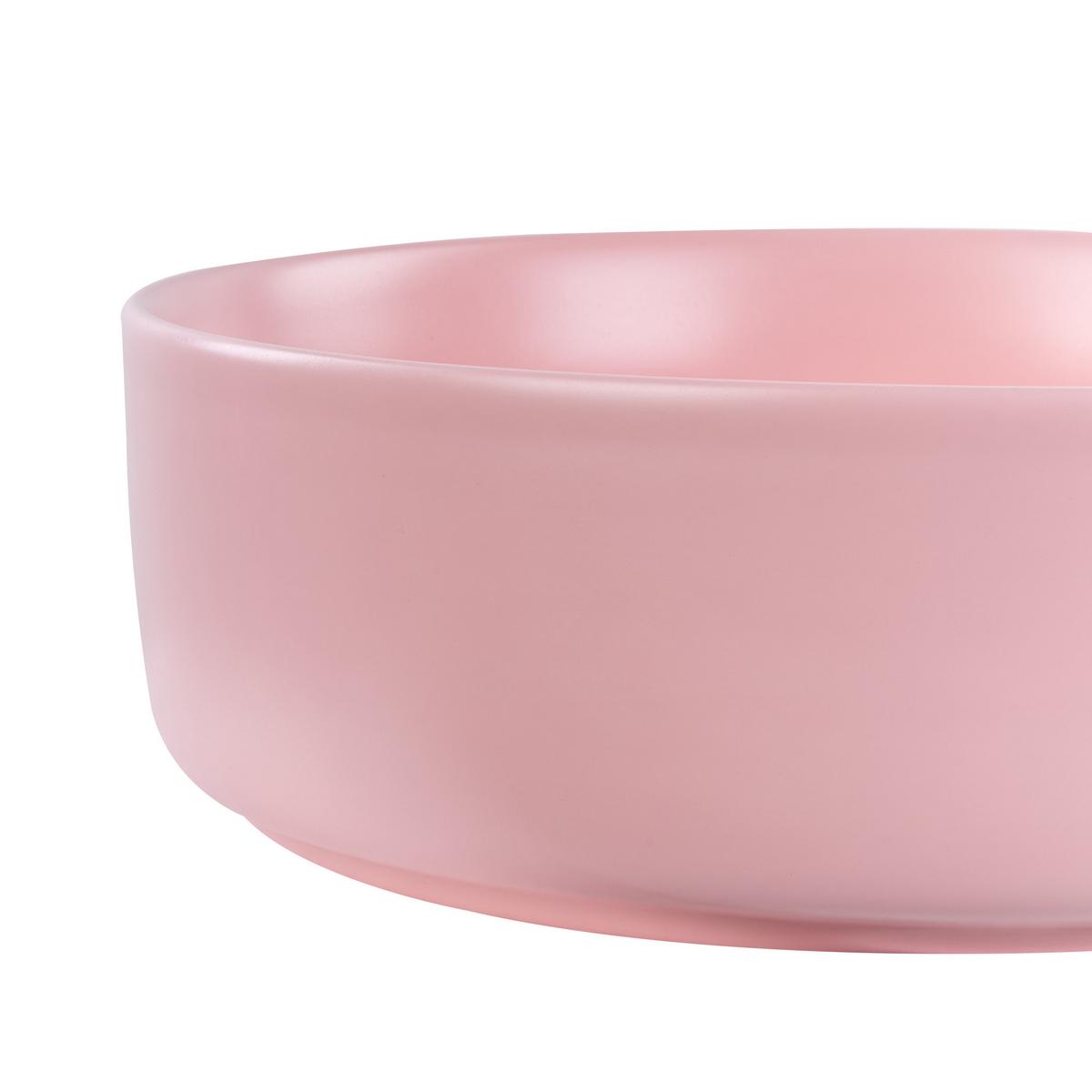 AUFSATZWASCHBECKEN 37 cm Gudar - Pink, Keramik (37/12/37cm) - Beliani