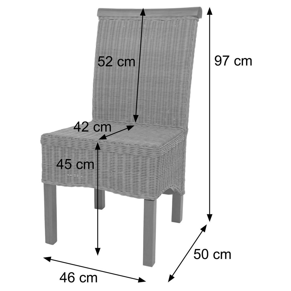 ESSZIMMERSTUHL Braun 2er-Set - Braun, Holz (46/96/42cm) - MCW