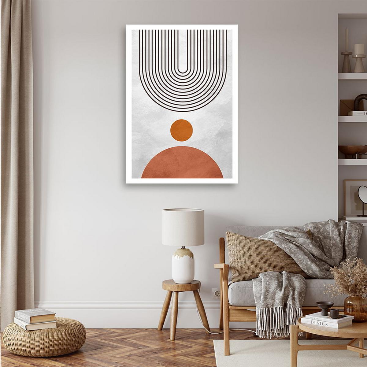 KUNSTDRUCK Grau 40/60 cm - Grau, Textil (40/60cm) - KUNSTLOFT