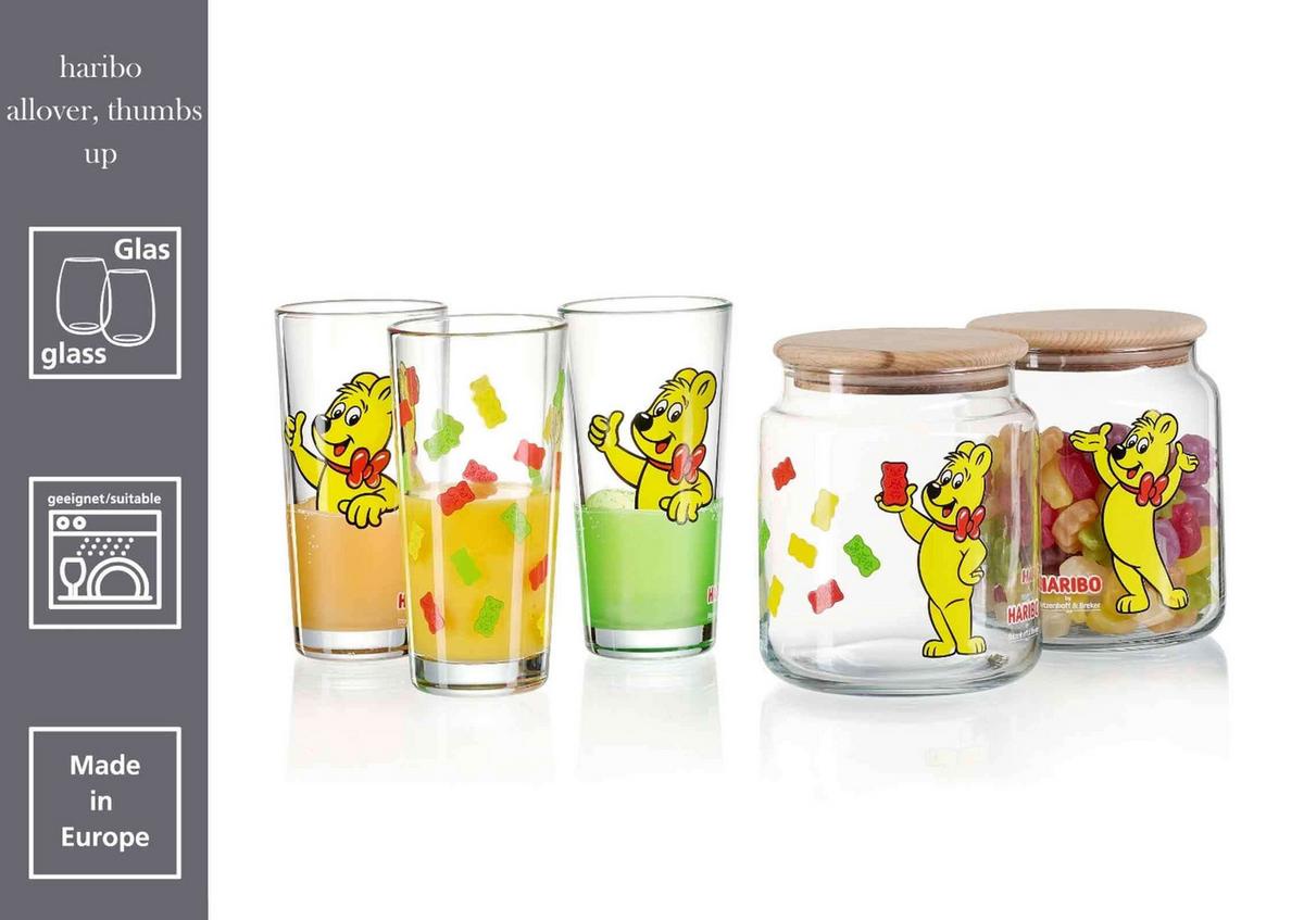 DOSE ALLOVER Haribo bunt ø 12 cm - Multicolor, Glas (12/13/12cm) - Ritzenhoff Breker