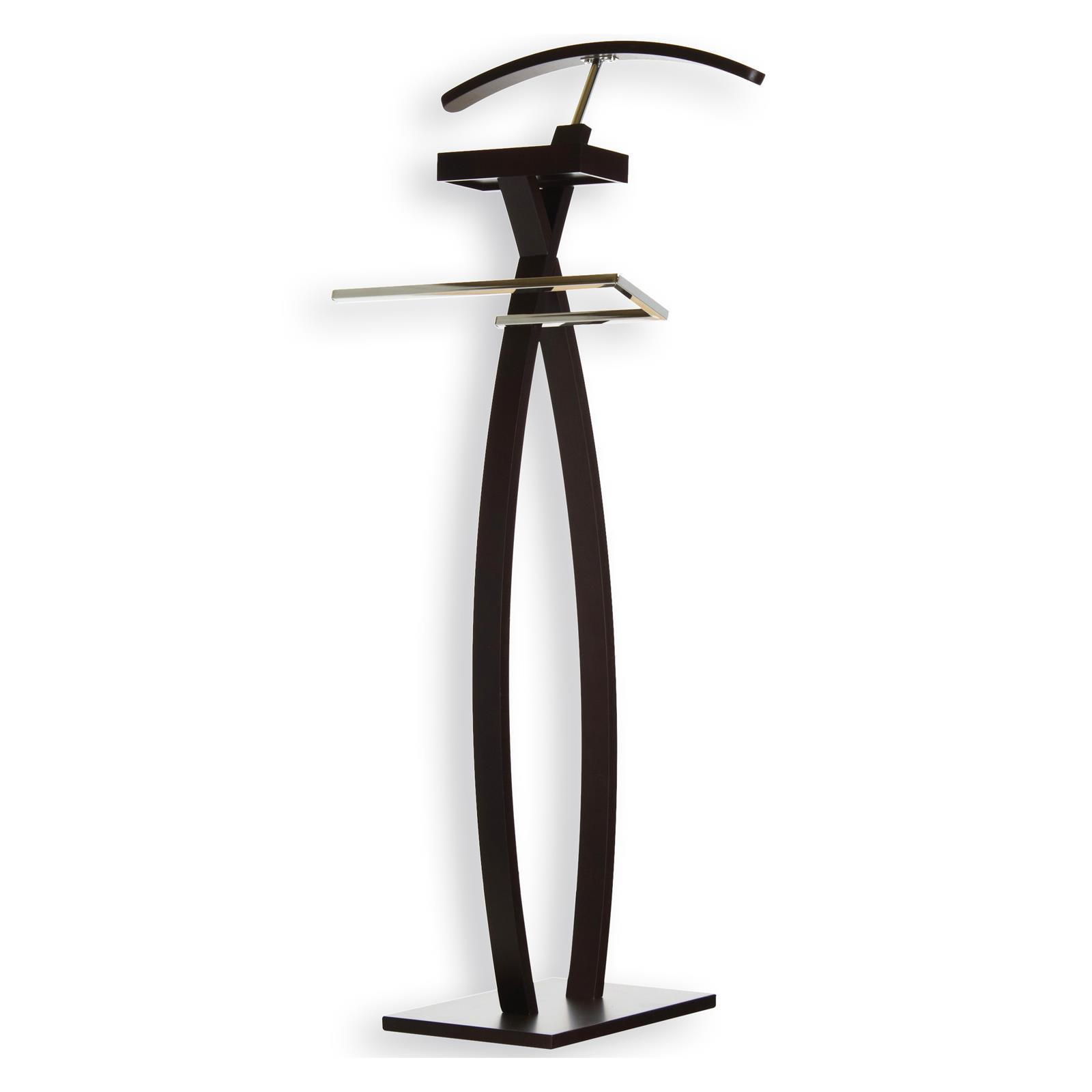 HERRENDIENER ROBIN dunkelbraun - Dunkelbraun, Holz (45/117/34cm) - IDIMEX