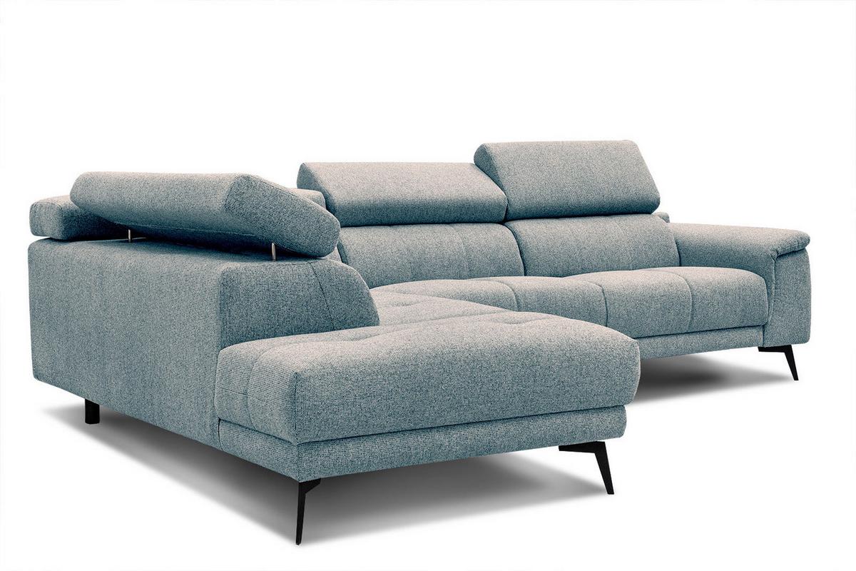 ECKSOFA FIERO 5-Sitzer, mintgrün - Schwarz/Mintgrün, Holzwerkstoff/Textil (158/269cm) - Wozimo