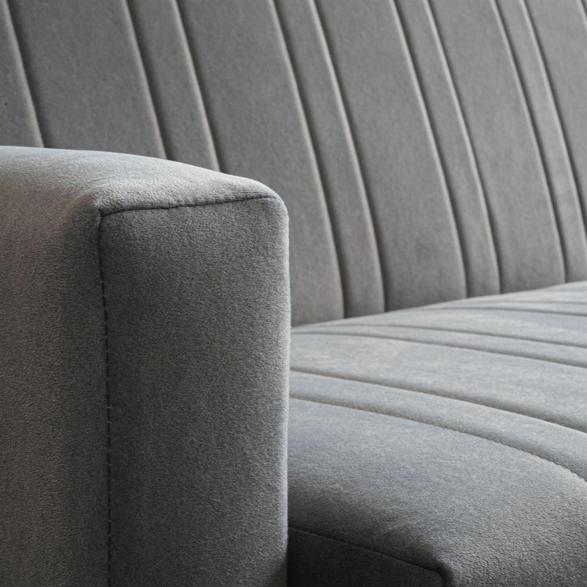 SCHLAFSOFA VERO MAX mit Schlaffunktion Castel 93 - Grau, Textil (191/88/90cm) - Lookway