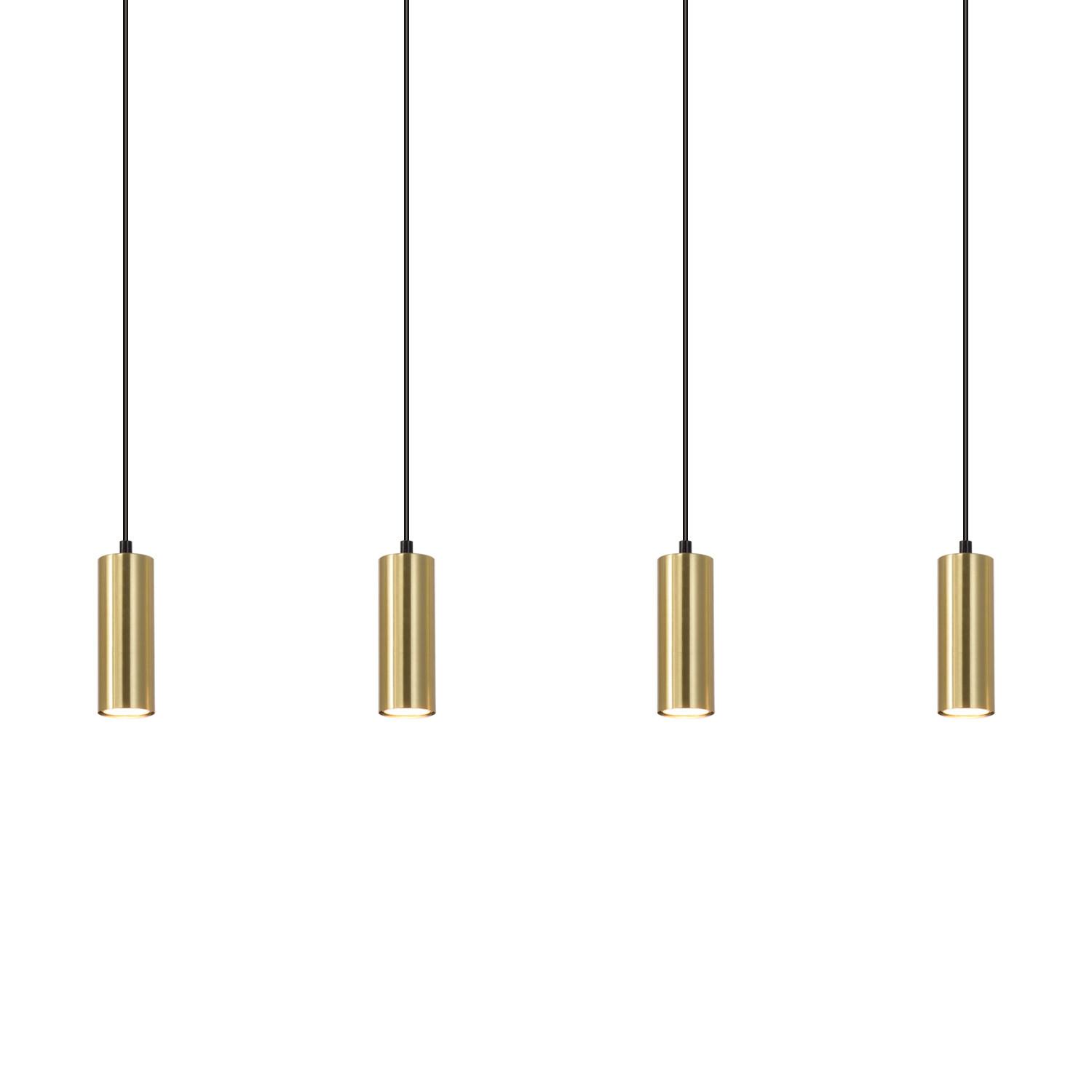 PENDELLEUCHTE Glück 60/6/170 cm - Goldfarben, Metall (60/6/170cm) - Nettlife