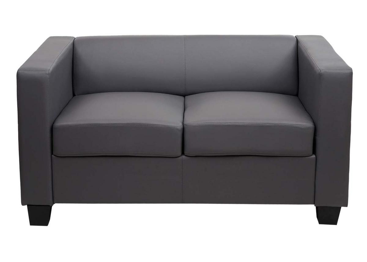 2-SITZER-SOFA Grau - Hellgrün/Grau, Textil (137/70/75cm) - MCW