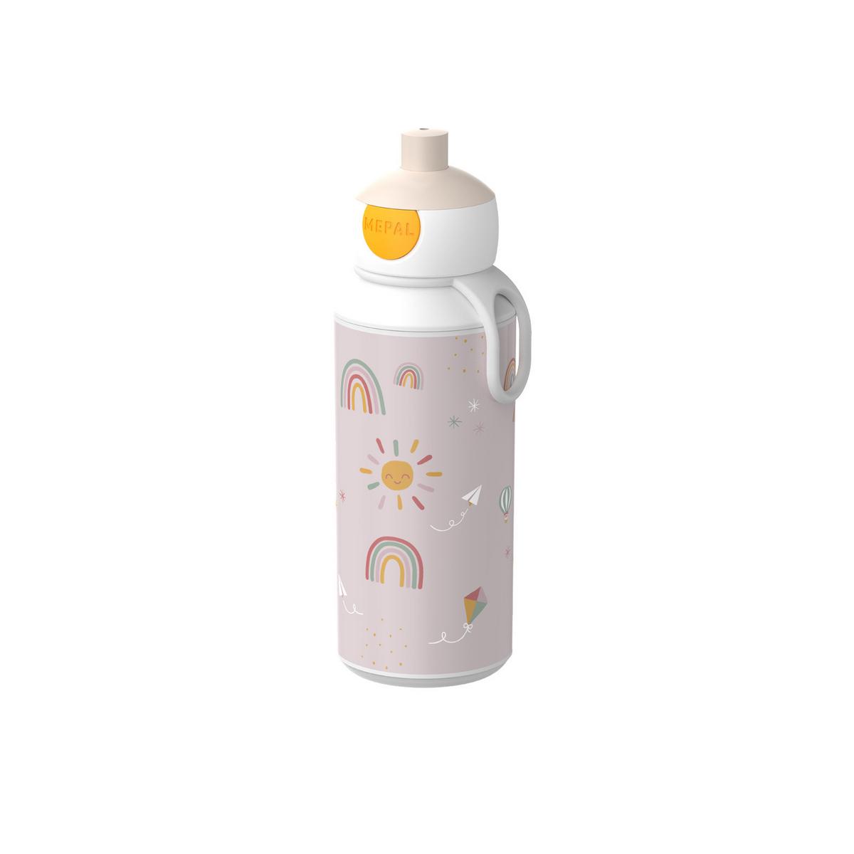 POP-UP TRINKFLASCHE Campus (2026) Sunshine & Rainbow 400 ml - Beige, Kunststoff (0.4L) - Mepal