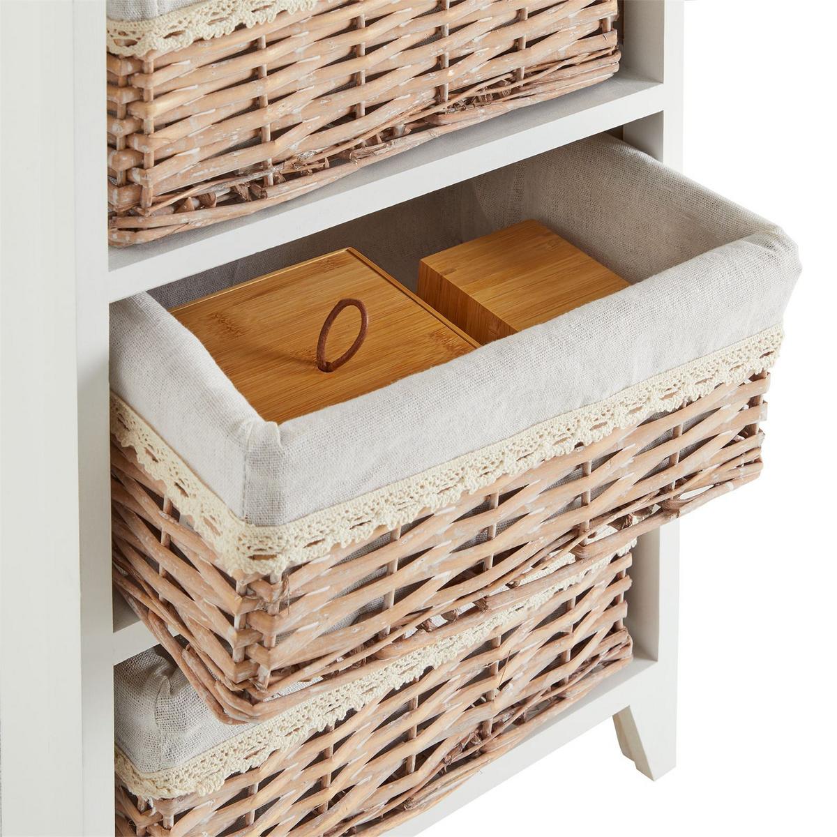 KOMMODE PROVENCE weiß - Weiß, Holz (42/80/31cm) - CARO-Möbel
