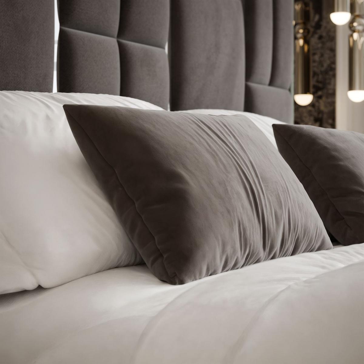 POLSTERBETT BRIGITTE SILVER mit Bettkasten 160x200 cm Element 01 - Anthrazit, Textil (160/200cm) - Lookway